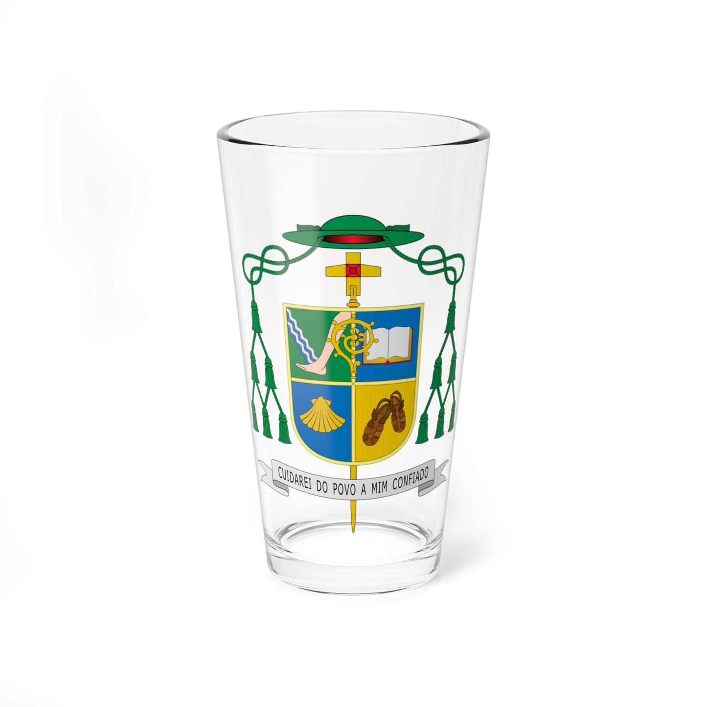 Escudo de Giovane Pereira de Melo (Spain) (Coat of Arms) Pint Glass 16oz