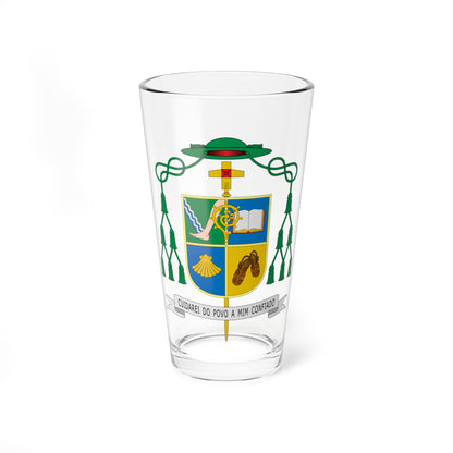 Escudo de Giovane Pereira de Melo (Spain) (Coat of Arms) Pint Glass 16oz