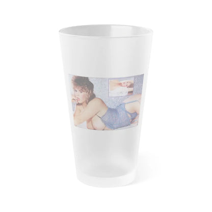 Linda Blair #194 - Topless (Vintage Female Icon) Frosted Pint 16oz-16oz-Frosted-Go Mug Yourself