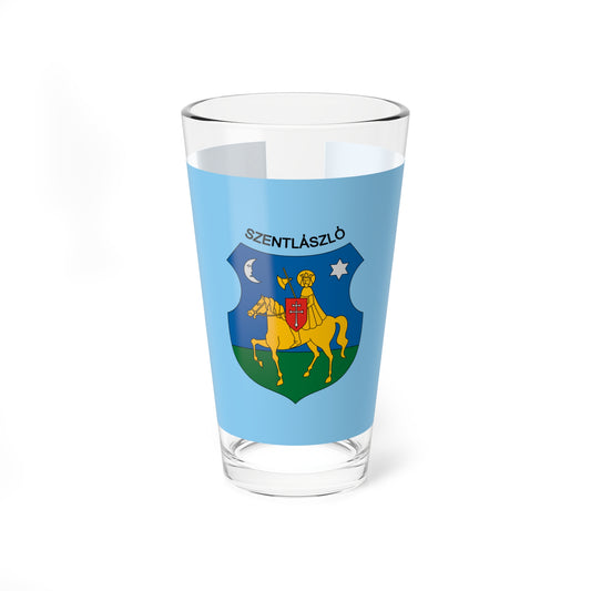 Flag of Szentlaszlo (Hungary) Pint Glass 16oz