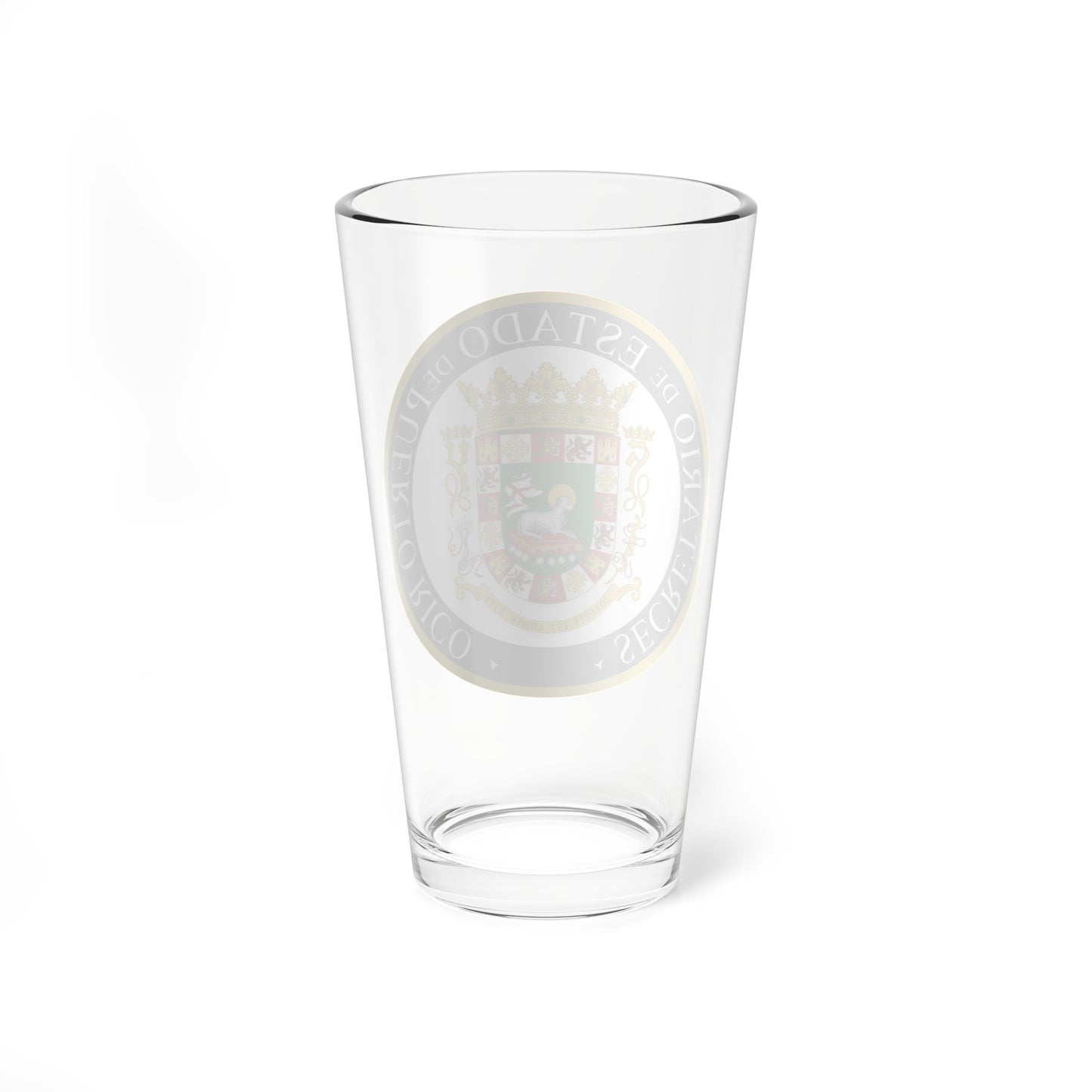 Seal of the Secretary of State of Puerto Rico - Pint Glass 16oz