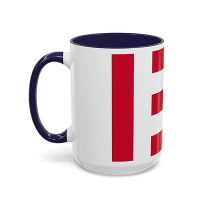 Flag of Eindhoven the largest city of the province of North Brabant Netherlands - Accent Coffee Mug