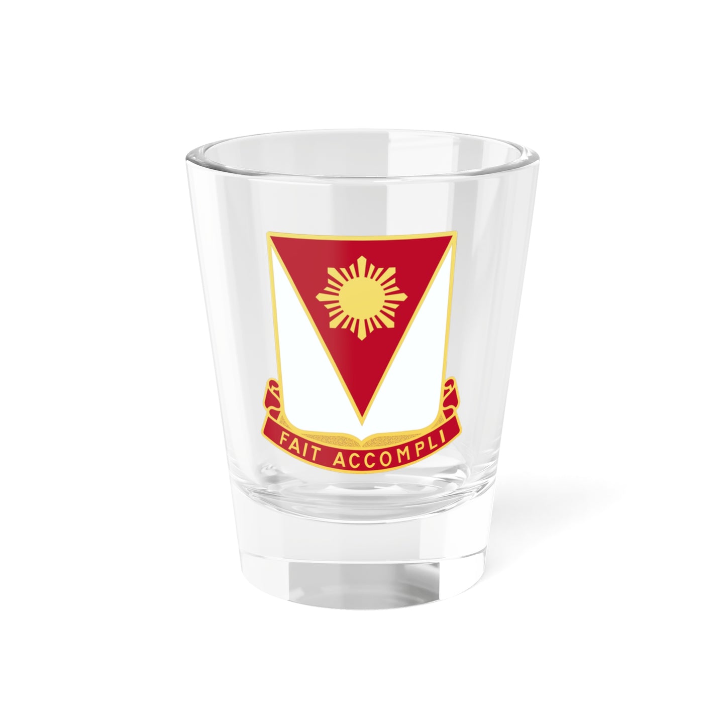 Verre à liqueur du 79e bataillon du génie (armée américaine) 1,5 oz