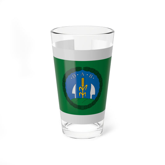 Flag of Domsod reverse (Hungary) Pint Glass 16oz