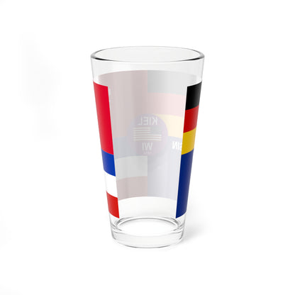 Flag of Kiel Wisconsin (United States) Pint Glass 16oz