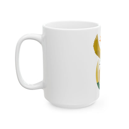 Coat of arms of South Africa - White Coffee Mug
