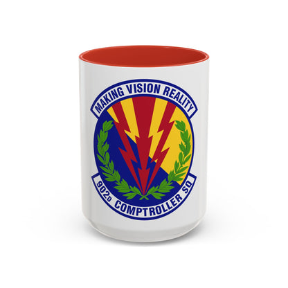 902d Comptroller Squadron (U.S. Air Force) Accent Coffee Mug