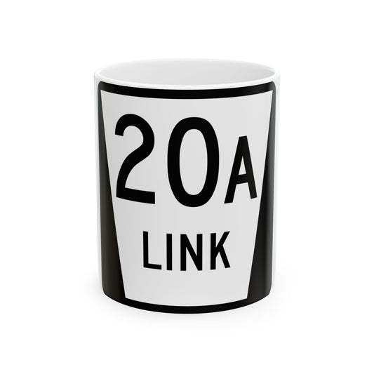 N LINK 20A (Nebraska) (Road Sign) White Coffee Mug