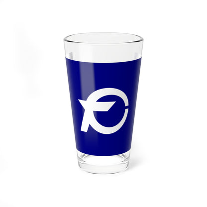Flag of Oshika Nagano (Japan) Pint Glass 16oz