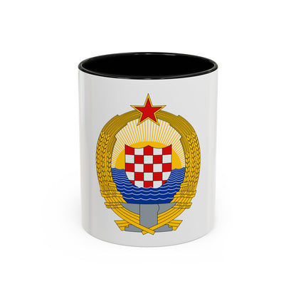 Coat of Arms of the Socialist Republic of Croatia - Accent Coffee Mug