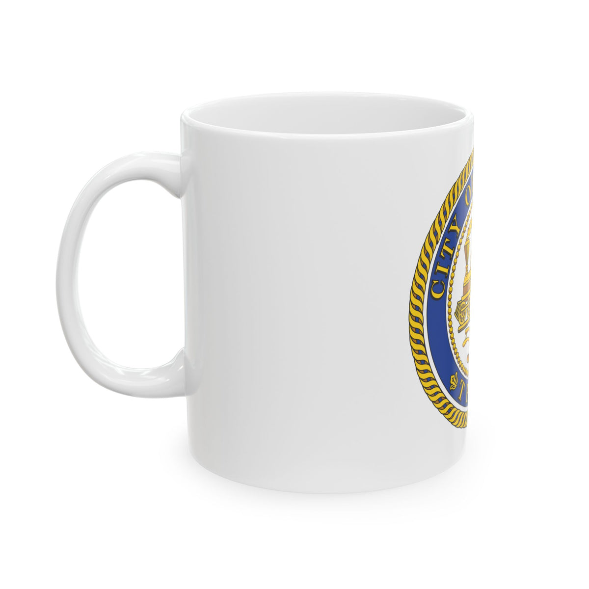 Seal of Houston Texas - White Coffee Mug
