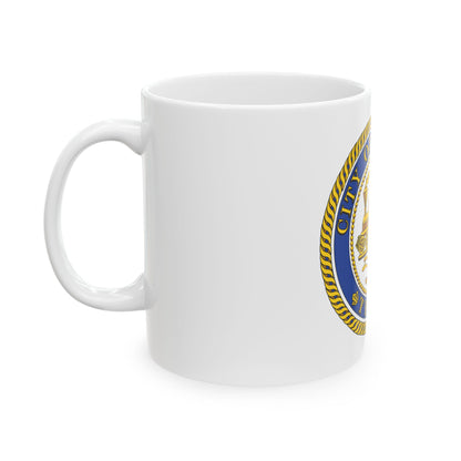 Seal of Houston Texas - White Coffee Mug