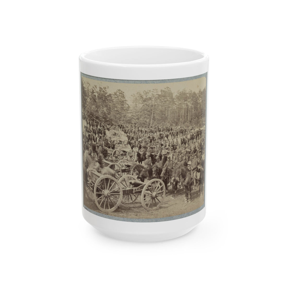 Benson's Horse Battery (M. 2d U.S. Art'y) Near Fair Oaks, Va., June 1862 (U.S. Civil War) White Coffee Mug