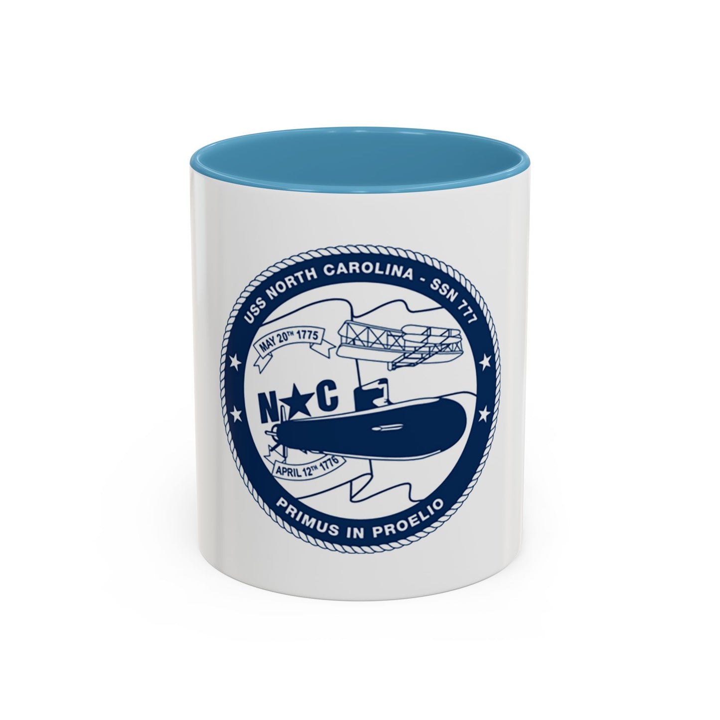 USS North Carolina SSN 777 (U.S. Coast Guard) Accent Coffee Mug