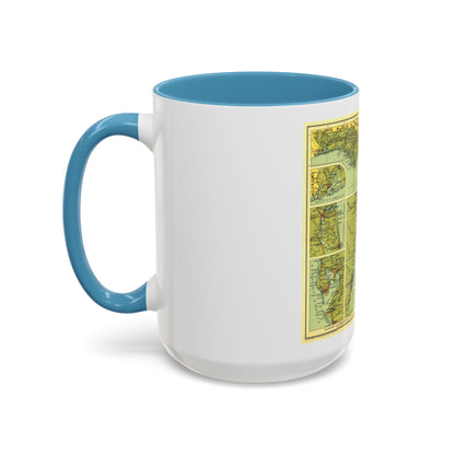 USA - Florida (1930) (Map) Accent Coffee Mug