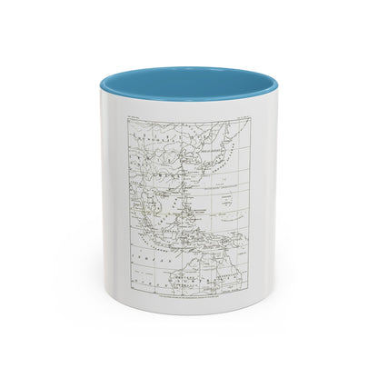 Philippines, The (1900) (Map) Accent Coffee Mug