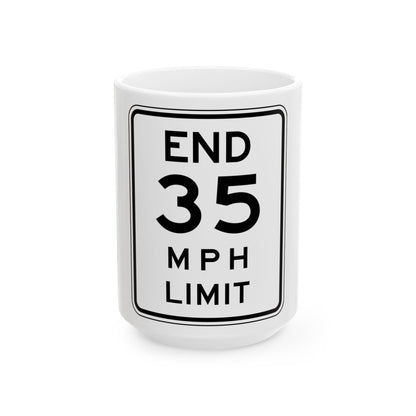 NYSDOT NYR2-11 (New York) (Road Sign) White Coffee Mug