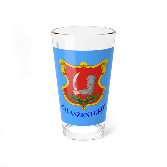 Flag of Zalaszentgrot (Hungary) Pint Glass 16oz