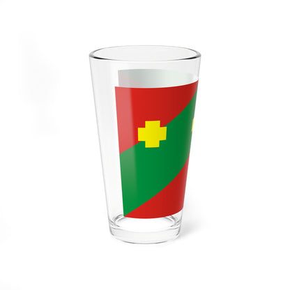 Flag of Troitcky rayon Chelyabinsk oblast (Russia) Pint Glass 16oz