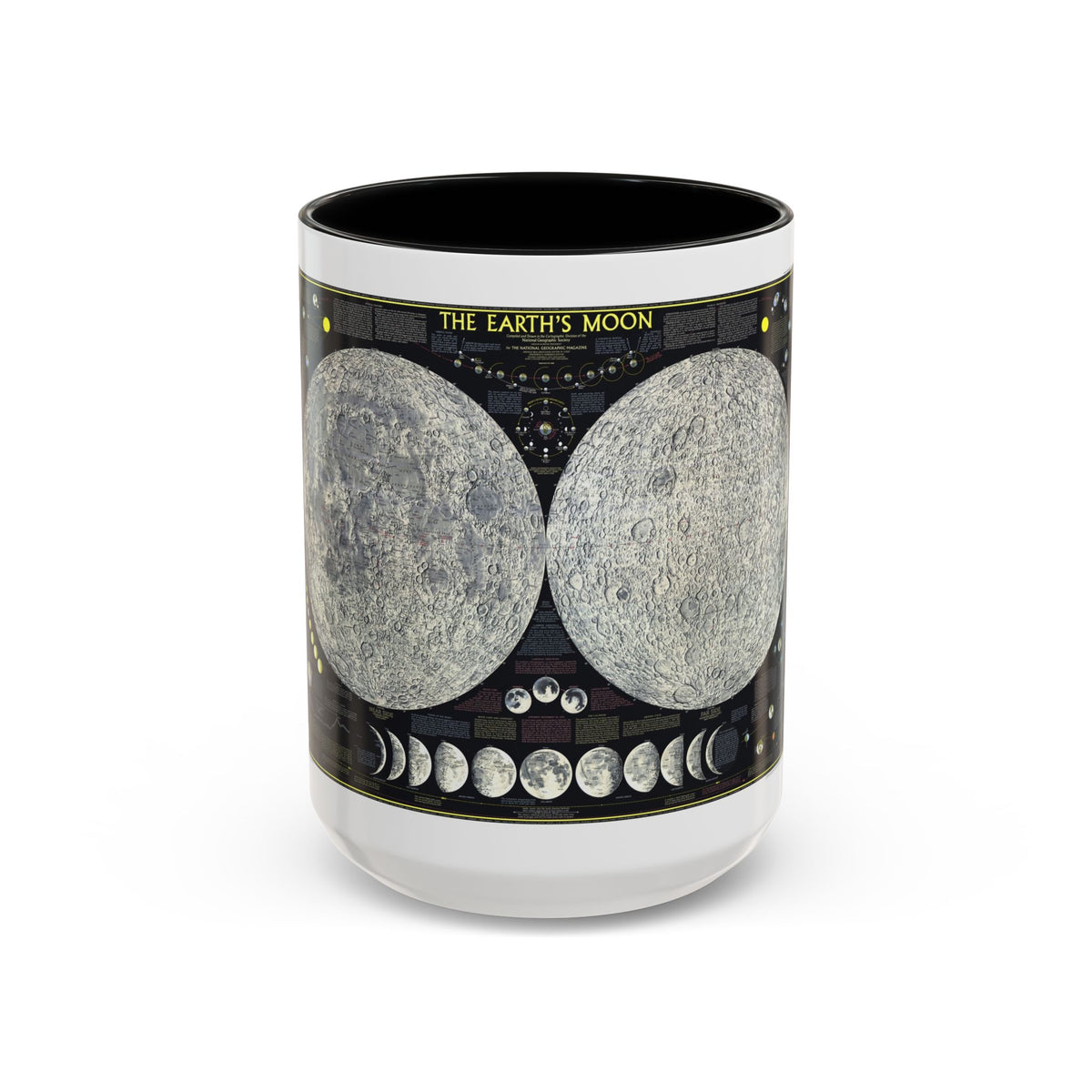 Space - The Moon (1969) (Map) Accent Coffee Mug