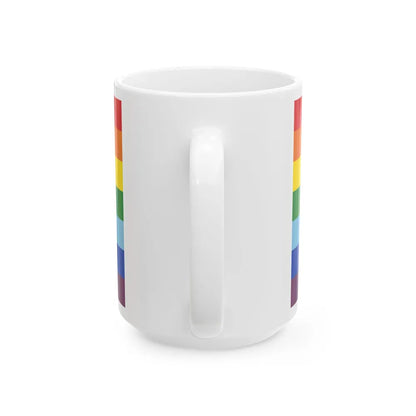 Flag of Cusco capital of the Cusco Region Peru - White Coffee Mug-Go Mug Yourself