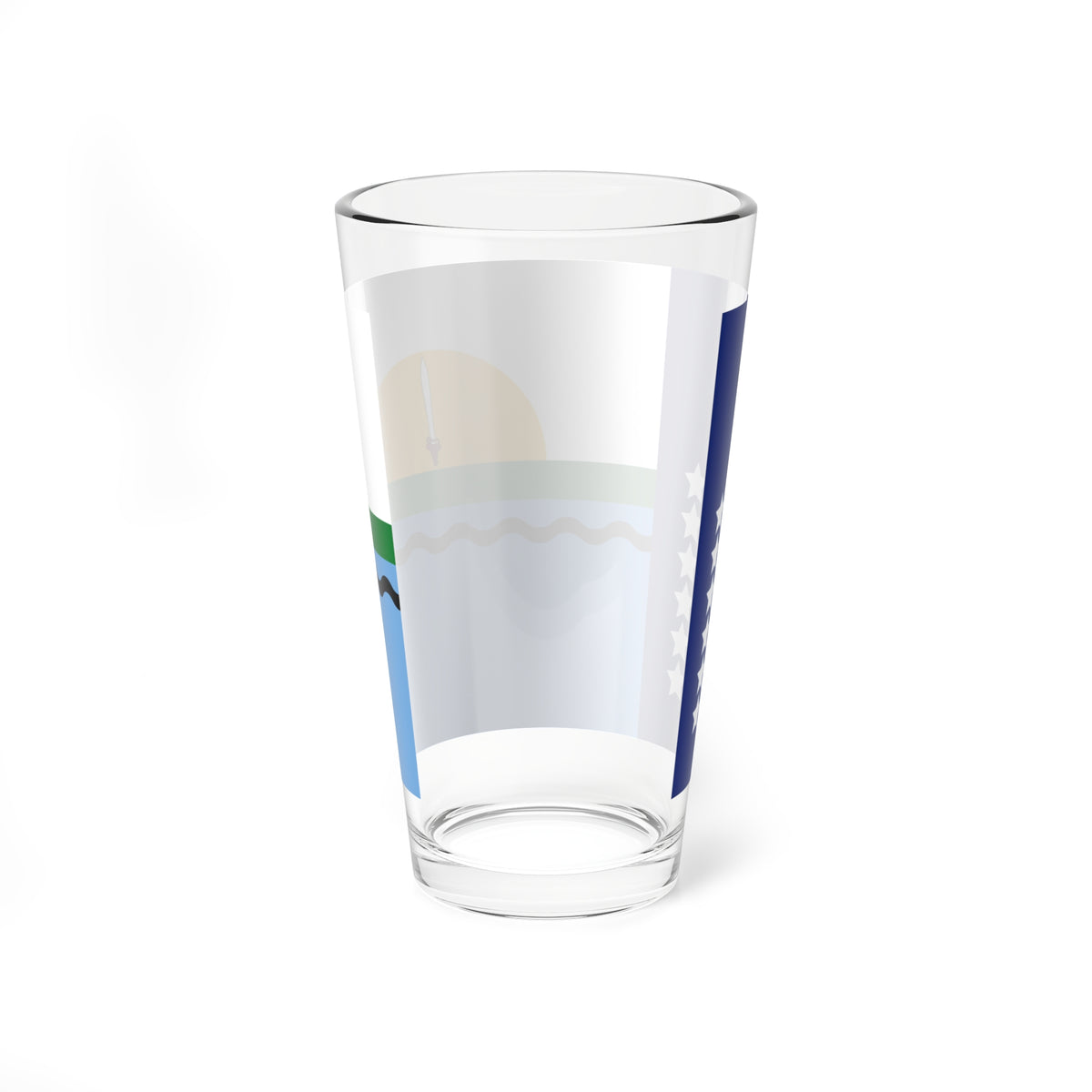 Propuesta de bandera para el Estado Monagas 64 (Venezuela) Pint Glass 16oz