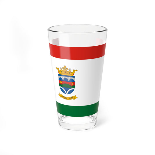 Flag of Hehalom (Hungary) Pint Glass 16oz
