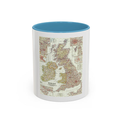 British Isles (1958) (Map) Accent Coffee Mug