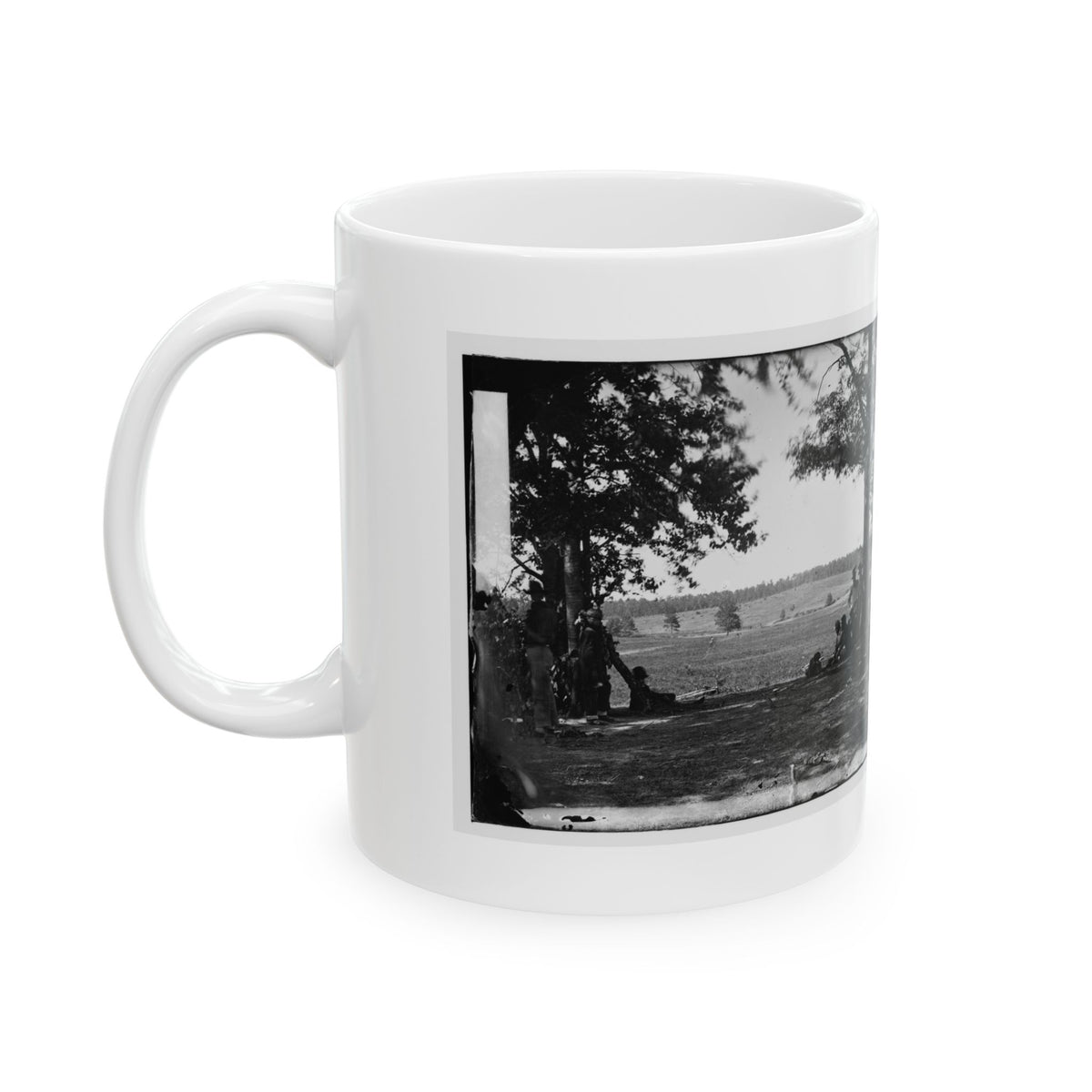 Cedar Mountain, Va. Battlefield Viewed From The West (U.S. Civil War) White Coffee Mug