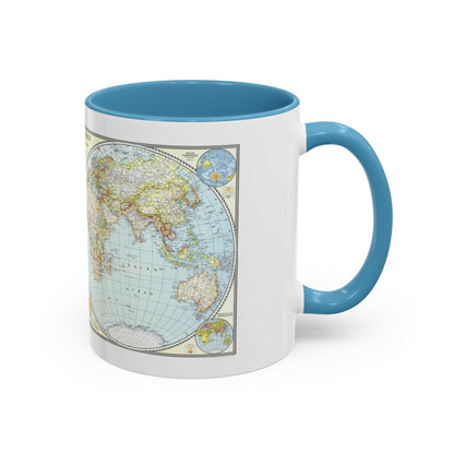 World Map (1941) (Map) Accent Coffee Mug