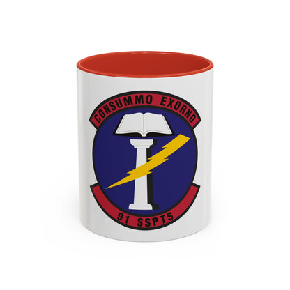 91st Security Support Squadron (U.S. Air Force) Accent Coffee Mug
