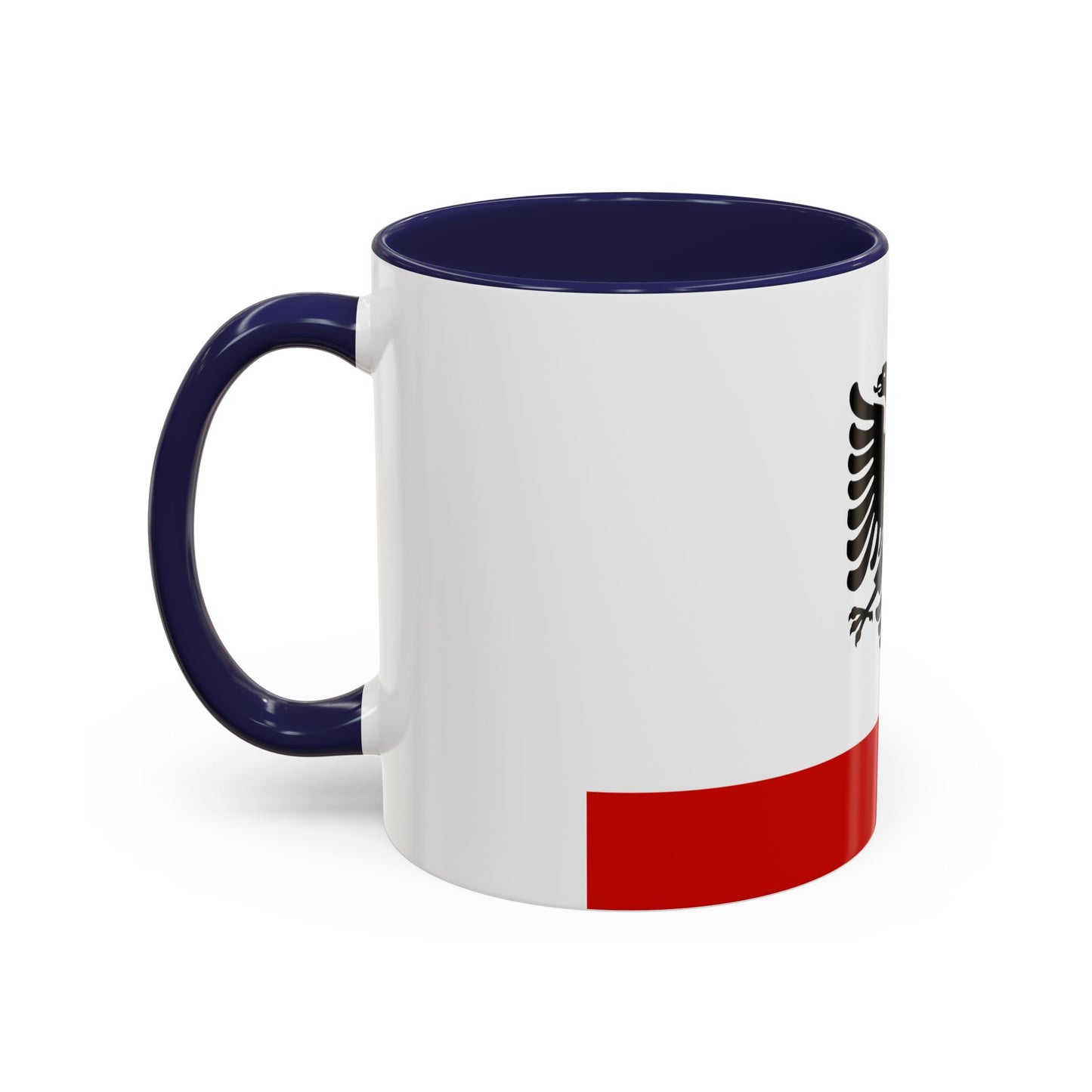 Naval Ensign of Albania 1958 to 1992 - Accent Coffee Mug