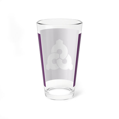 Flag of Tomigusuku Okinawa no text (Japan) Pint Glass 16oz