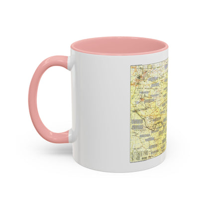 USA - Texas 1 (1986) (Map) Accent Coffee Mug