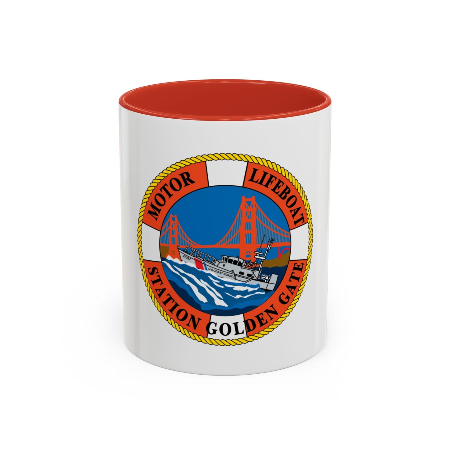 USCG Motor Lifeboat Station Golden Gate (U.S. Coast Guard) Accent Coffee Mug