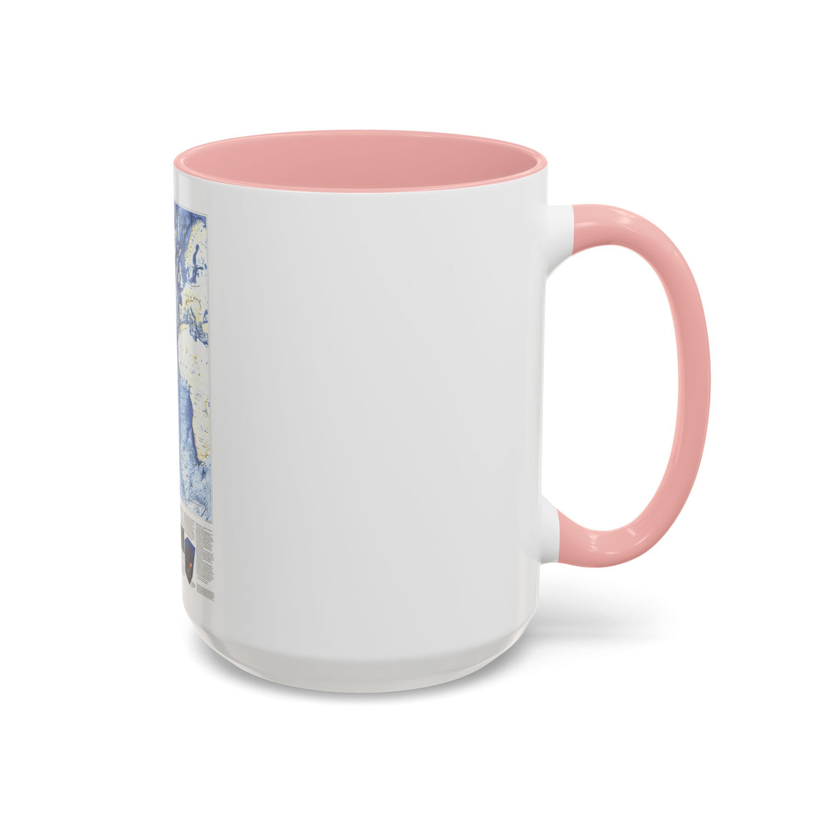 Atlantic Ocean (1990) (Map) Accent Coffee Mug