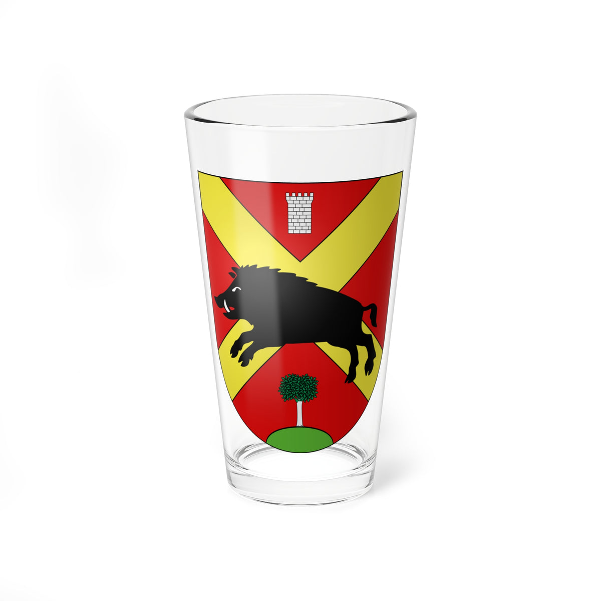 Le Flon-coat of arms (Switzerland) (Coat of Arms) Pint Glass 16oz