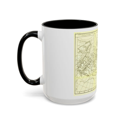 Asia - Carte Generale des Decouvertes (1892) (Map) Accent Coffee Mug