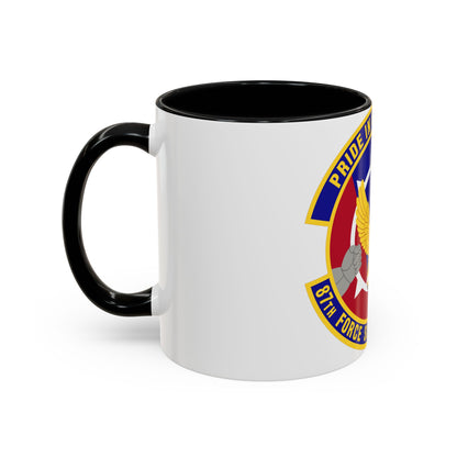 87 Force Support Squadron AMC (U.S. Air Force) Accent Coffee Mug