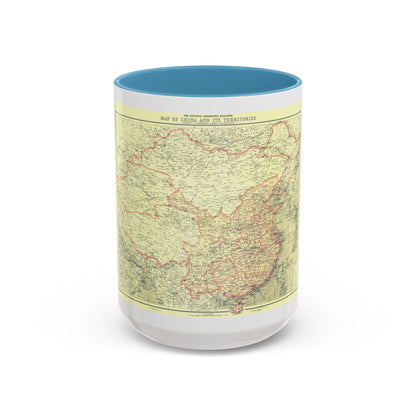 China and its Territories (1912) (Map) Accent Coffee Mug