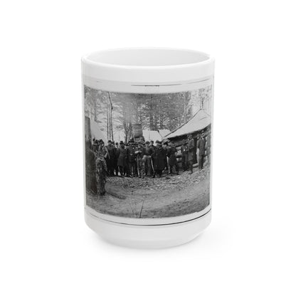 Brandy Station, Virginia (Vicinity). Gen. George G. Meade And Staff (U.S. Civil War) White Coffee Mug