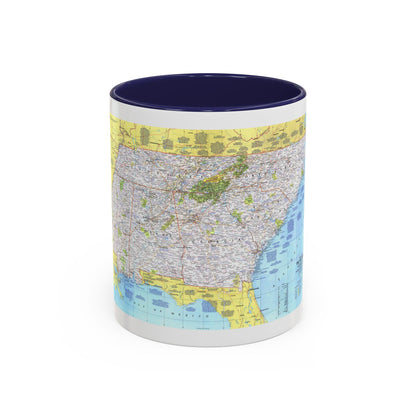 USA - Southeast 1 (1975) (Map) Accent Coffee Mug