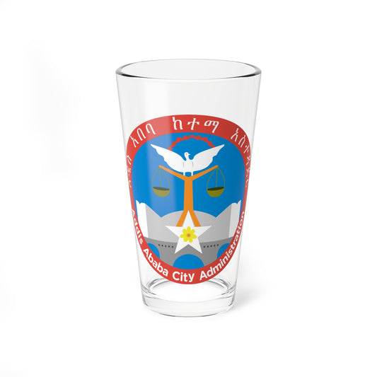 Emblem of the Addis Ababa City Administration (Ethiopia) (Coat of Arms) Pint Glass 16oz