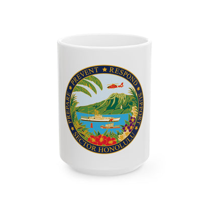 USCG Sector Honolulu (U.S. Coast Guard) White Coffee Mug
