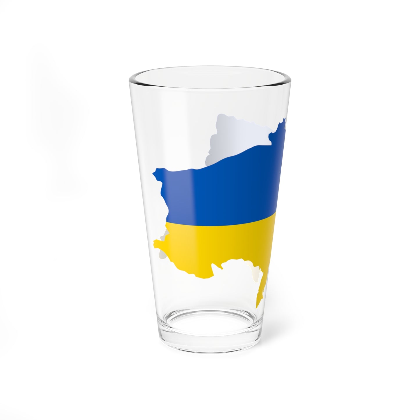 Flag map of Ukrainian Peoples Republic (Ukraine) Pint Glass 16oz