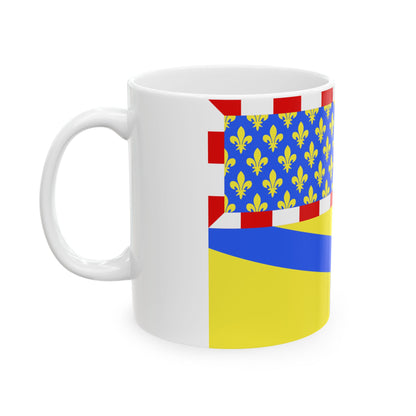 Drapeau de l'Yonne France 2 - Mug à café blanc