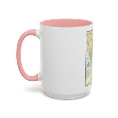 USA - California (1954) (Map) Accent Coffee Mug