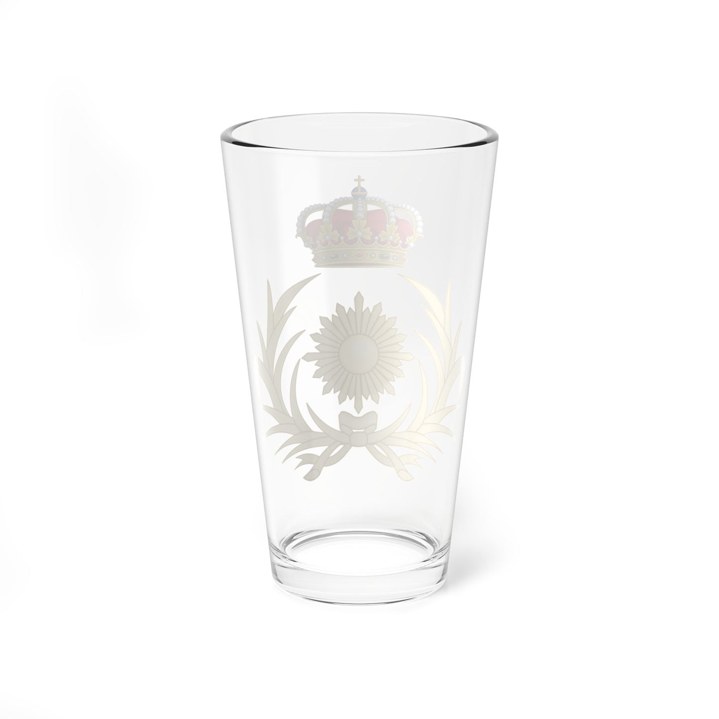 Emblem of the Logistics Forces of the Spanish Army (Spain) (Coat of Arms) Pint Glass 16oz
