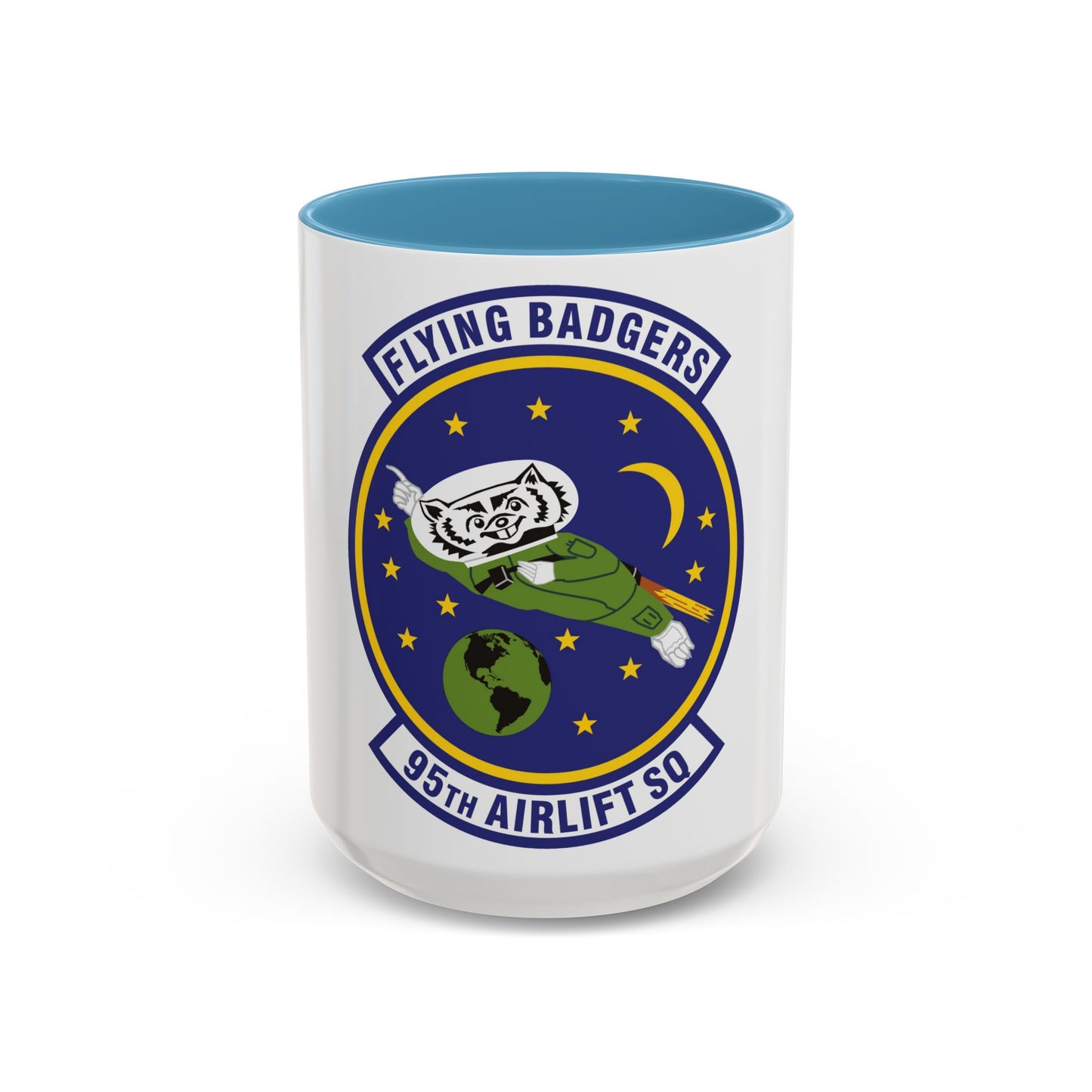 95th Airlift Squadron (U.S. Air Force) Accent Coffee Mug