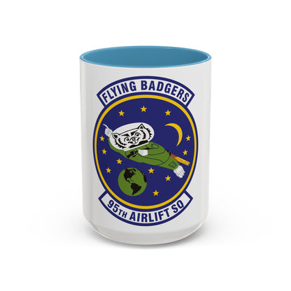 95th Airlift Squadron (U.S. Air Force) Accent Coffee Mug